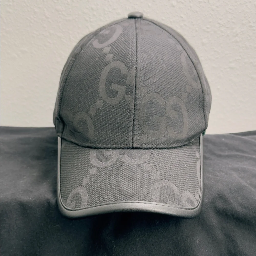 Gucci Gray Monogram Hat - Picture 1 of 7